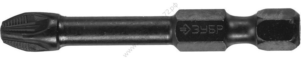 ЗУБР 2 шт, PZ 3, 50 мм, Ударные биты (26023-3-50-S2)