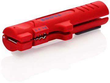 Инструмент для снятия оболочки с плоского и круглого кабеля KNIPEX 16 64 125 SB KN-1664125SB