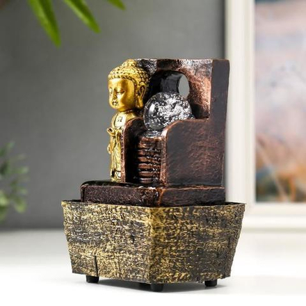 Фонтан настольный от сети Маленький Будда у фонтана-лестницы