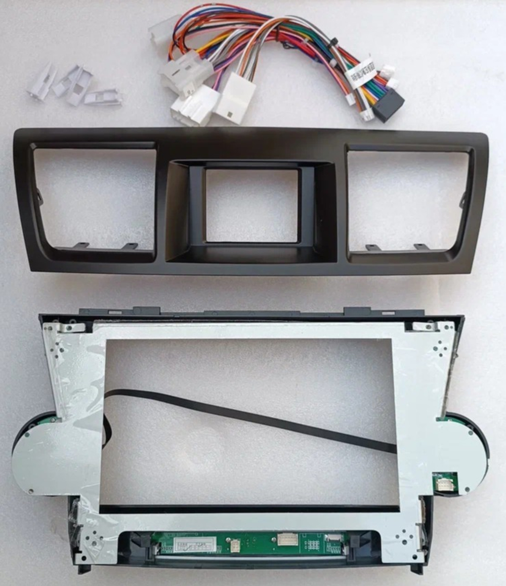 Магнитола для Toyota Highlander 2 2007-2013 XU40 - Carmedia SF-1431-2 (рамка кнопки + крутилки) QLed+2K, Android 13, TS20, CarPlay, 4G SIM-слот