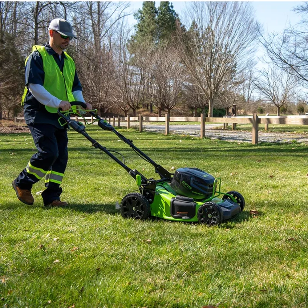 Аккумуляторная газонокосилка Greenworks GC82LM51 (1 x 5 Ач, Быстрое ЗУ) 2515907/2914607/2939007