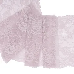 Кружево эластичное лаванда 22 см, Китай