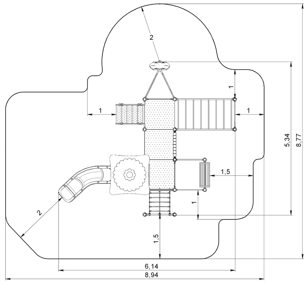 Детский городок Фиджи ДГ008.1