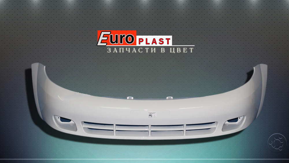 Передний бампер белый для Chevrolet Lacetti хэтчбек