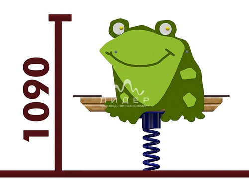 Качели-балансир на пружине “Лягушка”