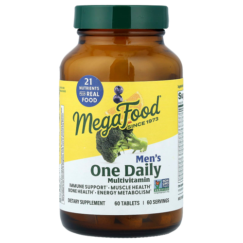 MegaFood, Men's One Daily, витамины для мужчин, 60 таблеток
