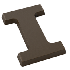 Форма для шоколадных фигур "Буквы" - I (275*135мм)