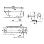 Ванна стальная Kaldewei Saniform Plus 362-1 160x70 111700013001 Easy-clean белый