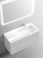 Тумба с раковиной Sancos Snob T 100 см SNT100RW правая, bianco