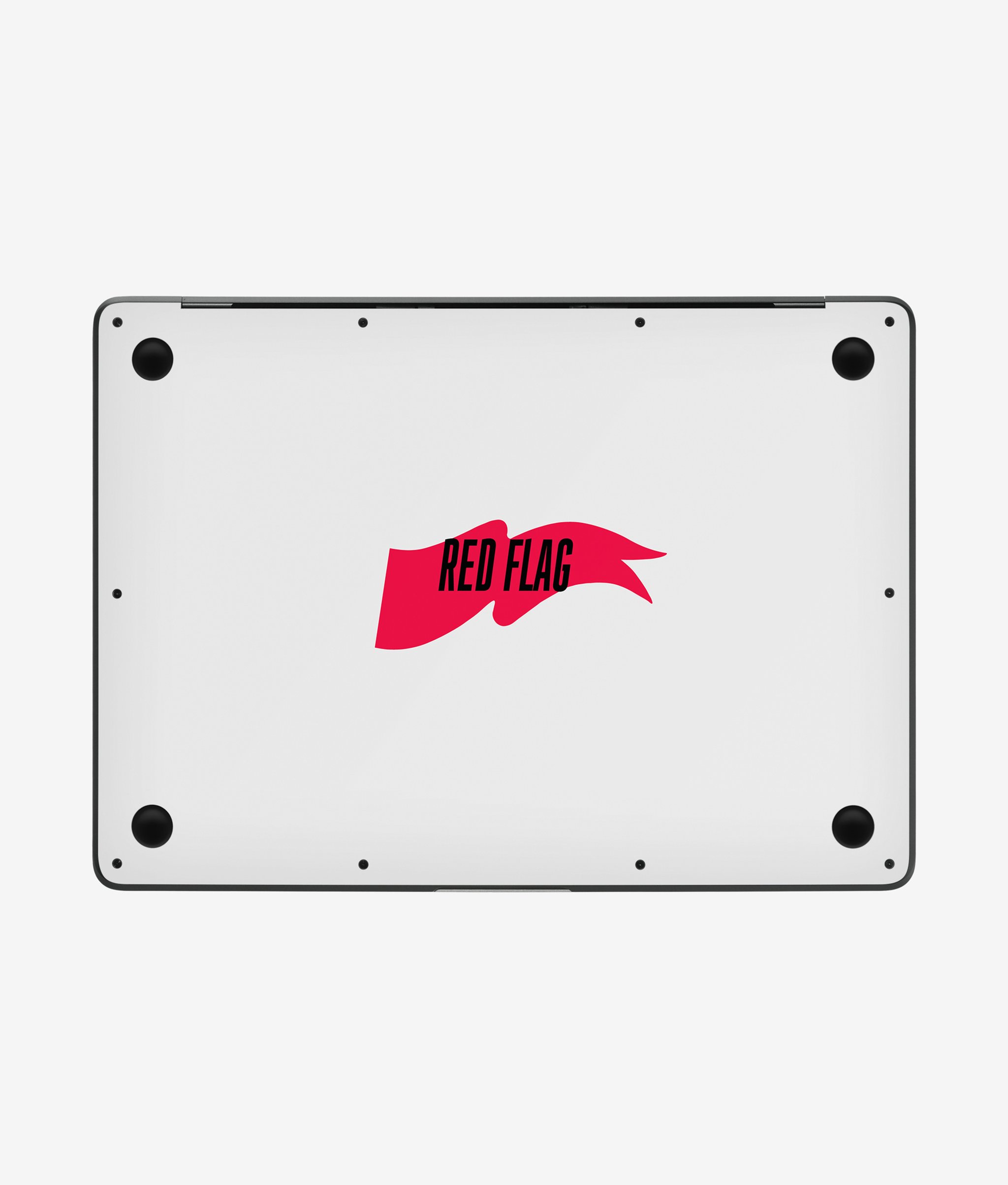 Виниловая наклейка RED FLAG для MacBook