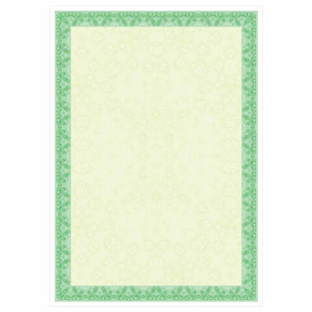 Сертификат - бумага А4, мелованная, 115г/м2, зеленый интенсив, 25л, Brauberg