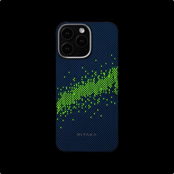 Чехол Pitaka Tactile Woven (Lumintex Edition) для iPhone 16 Pro Max, Милки Уэй | Milky Way Galaxy