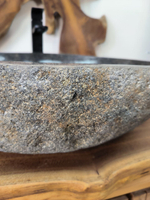 Раковина из речного камня RS-65878 58х48х15 из натурального камня