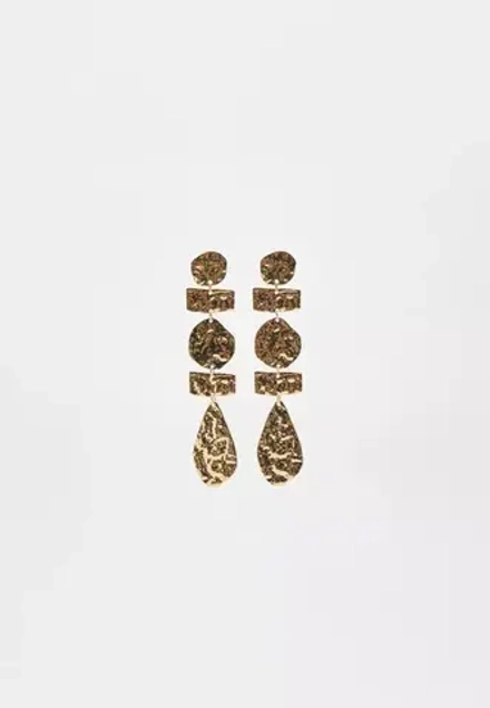 STRADIVARIUS Рельефные серьги, золотой