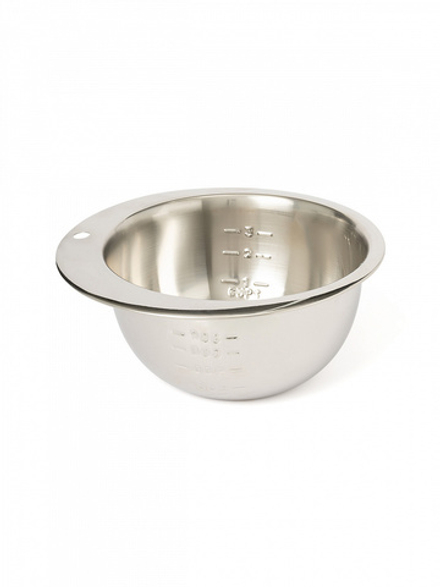 Миска для смешивания продуктов DeNASTIA с мерной шкалой D15 0,8л, нерж.ст глянец Индия