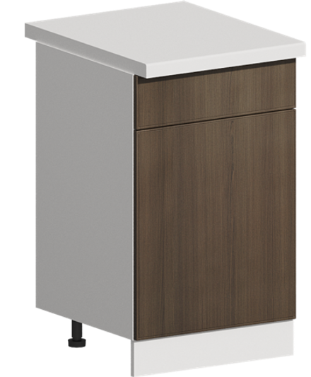 Кухня Модуль ШН1Я 500 Графит / Дуб французский