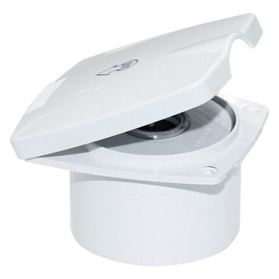 Короб с быстроразъемным штуцером, квадратный, белый (10256034)