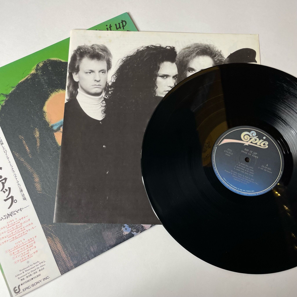 Винтажная виниловая пластинка LP Dead Or Alive Rip It Up (Japan 1987) (Obi)