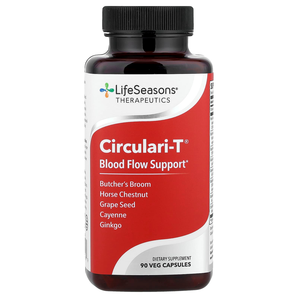 LifeSeasons, Circulari-T®, поддержка кровотока, 90 растительных капсул