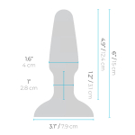 Изумрудная анальная вибропробка с эффектом римминга 15см b-Vibe Rimming Plug 2 BV-040