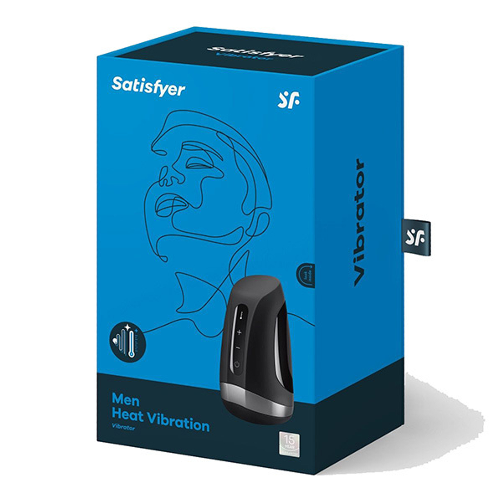 Мастурбатор 14см с подогревом и вибрацией Satisfyer Men Heat Vibration