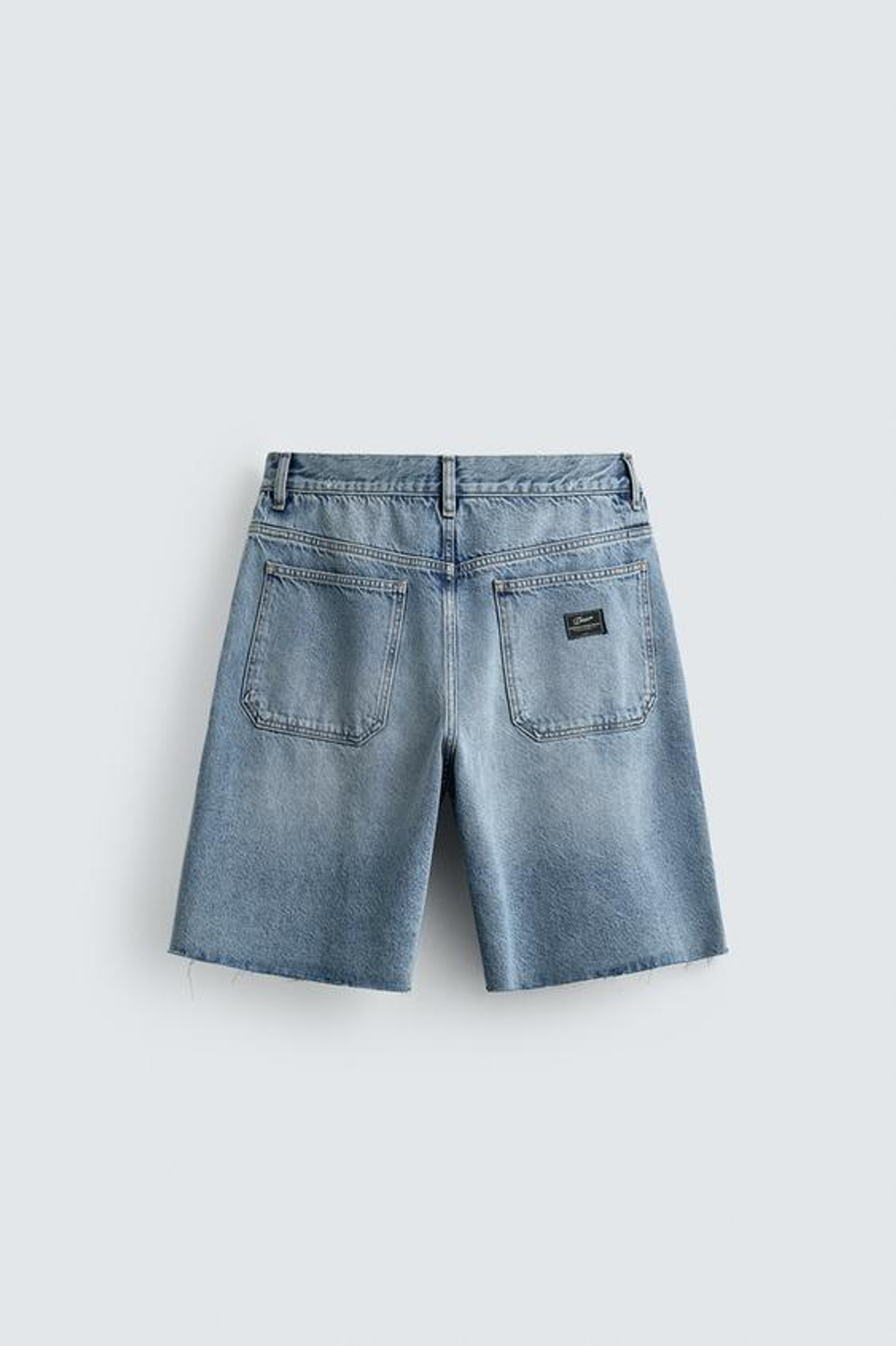 ZARA ДЖИНСОВЫЕ ШОРТЫ ЧИНОС RELAXED FIT, СИНИЙ