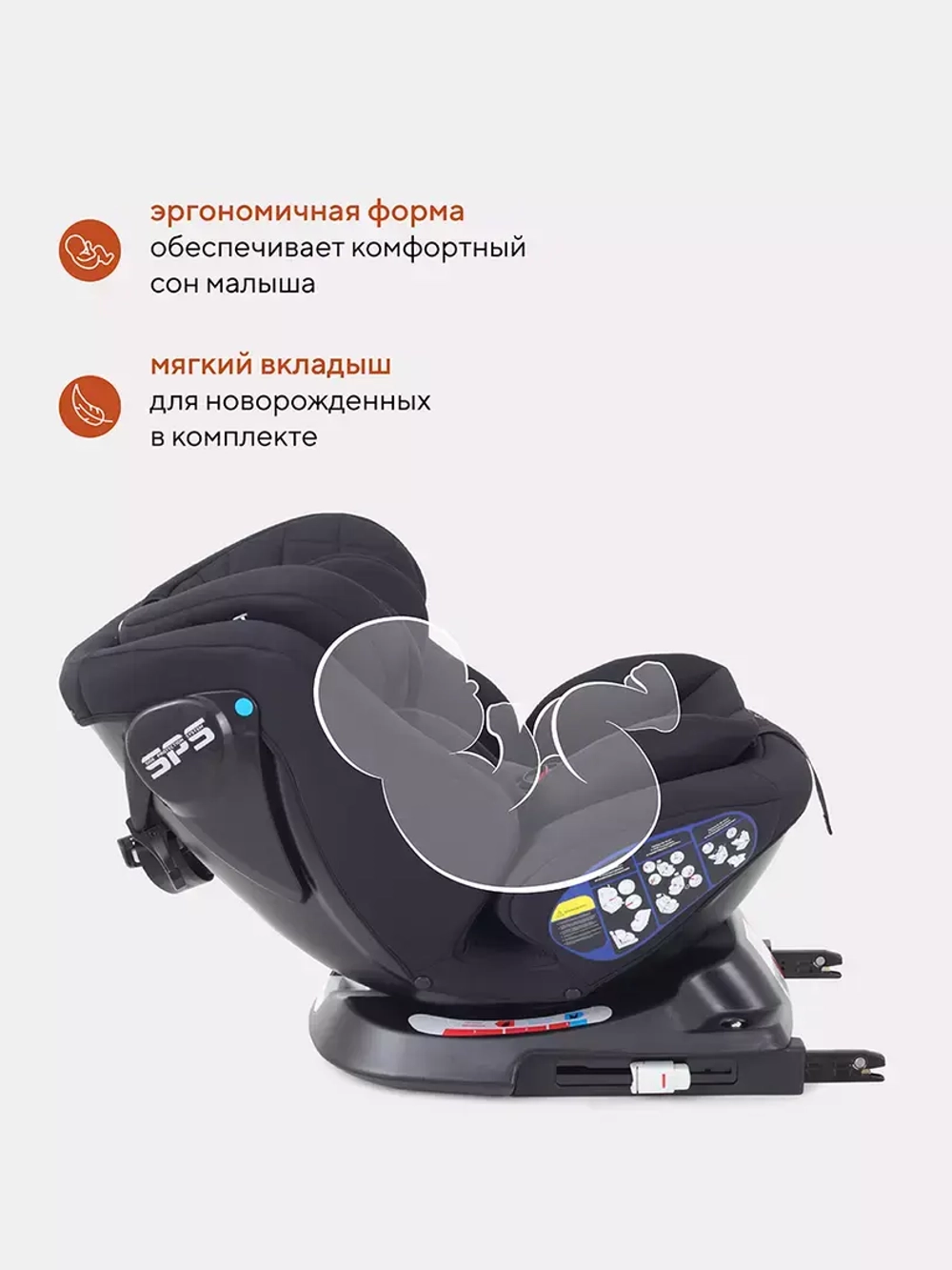 Автокресло Rant Nitro new isofix группа 0/1/2/3 (0-36 кг)