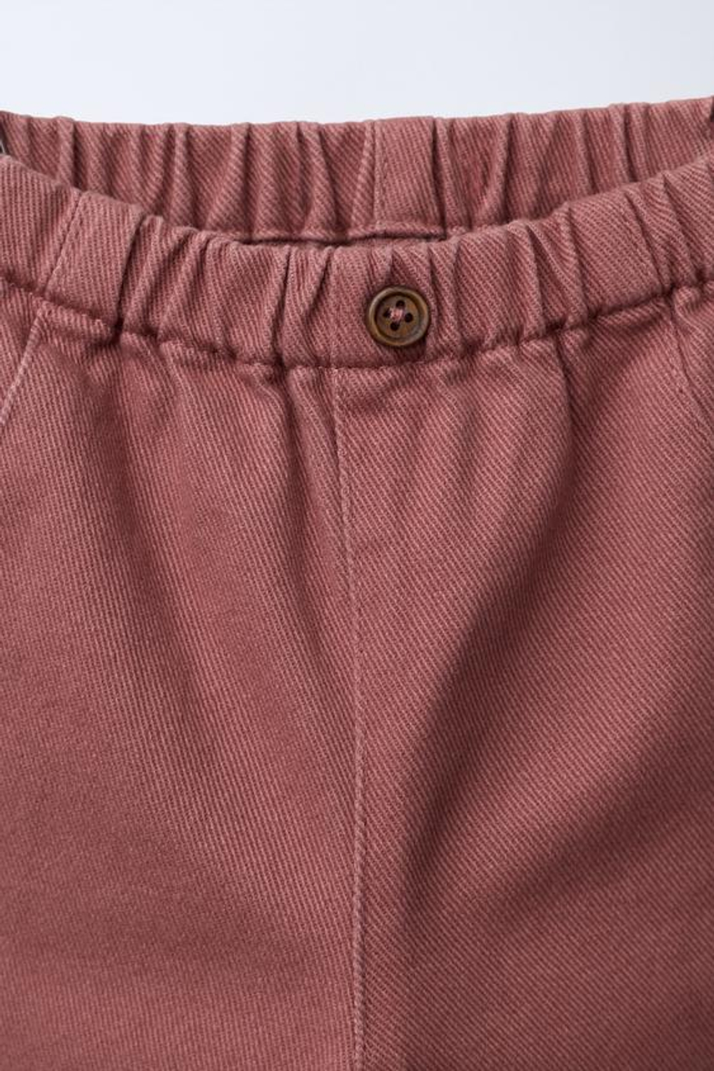 ZARA БРЮКИ BAGGY ИЗ ТВИЛА, ТЕМНО-РОЗОВЫЙ