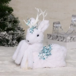 Фигурка новогодняя «Блестящий оленёнок» 23*13*26 см