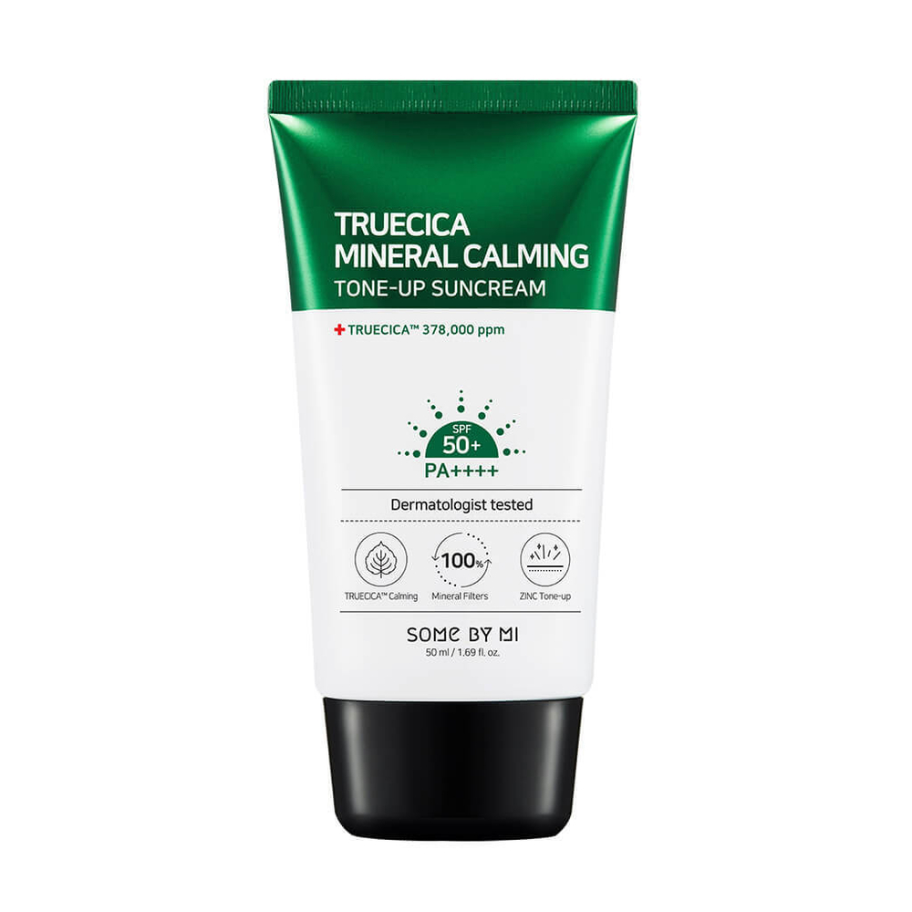 Крем солнцезащитный Some By Mi Truecica Mineral Calming Tone-up Suncream SPF50+ PA++++, 50 мл