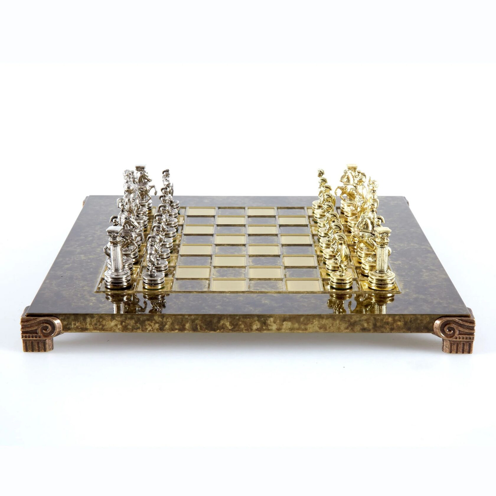 Шахматы Greek Roman Metal Chess Шахматы Manopoulos 28x28 Коричневый