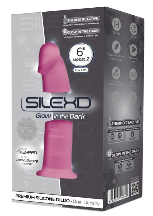 Фаллоимитатор Adrien Lastic SILEXD Model 2, светящийся, 15,4 см