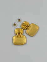 Серьги с чёрной эмалью