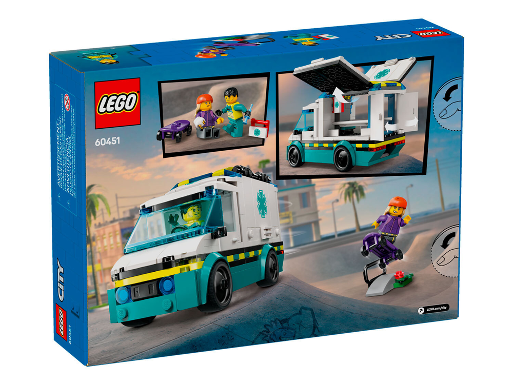 LEGO City 60451 «Скорая помощь» — медицинская помощь и спасение