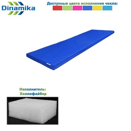 Мат гимнастический 2000х500х50 оксфорд (холлослеп/холлофайбер)