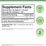Double Wood Supplements - Creatine Monohydrate Powder - 100 x 5 gram servings