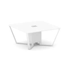 Steel Meet Стол переговорный квадратный KD-PR.B.SP-08 Белый Бриллиант/Металл Белый 1600*1600*750