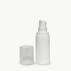 Вакуумный диспенсер 50 мл Белый узкий (винтовая насадка)