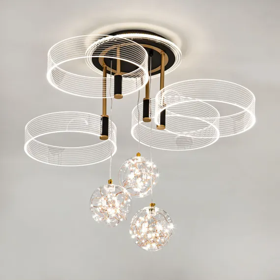 Потолочный светильник LED4U L1040-750 BK