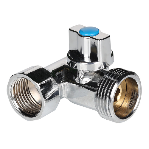 Тройник с шаровым краном Valtec VT.256.N.04 1/2"х3/4"х1/2"