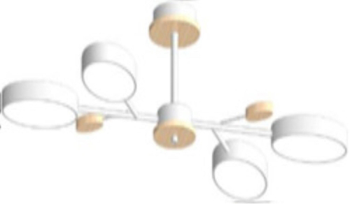 Потолочный светодиодный светильник LED4U L3219-830 WH