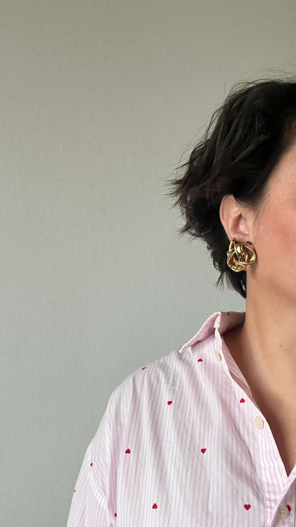 Крупные серьги узелки