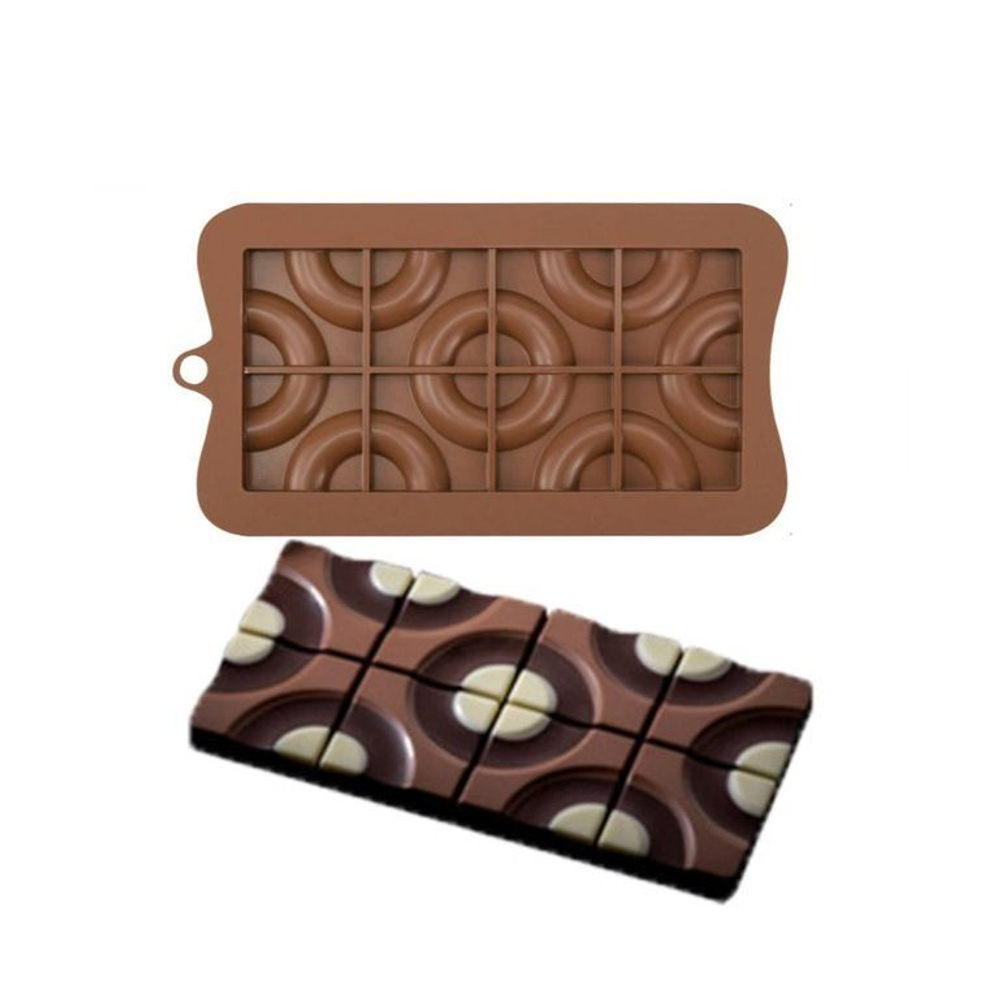 Форма силиконовая для шоколада «Плитка гравитация»