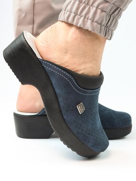 503 | "Anna" Женские медицинские сабо (темно-синий)