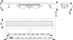 Душевой лоток AlcaPlast APZ101-850 Low