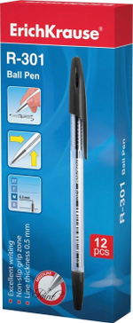 Ручка шарик.R-301черн. (Erich Krause)