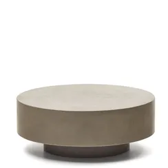 Уличный столик Garbet Ø80 см из серого бетона