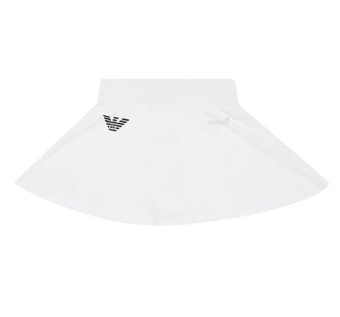 Теннисная юбка для девочки EA7 Girl Tennis Pro Classis - white