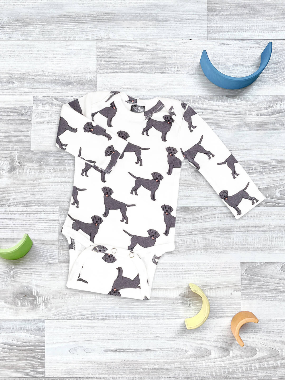 Боди Mjölk Собачки NEW с длинным рукавом, уценка