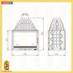 Каминная топка Мета Камилла DF 800 чугун